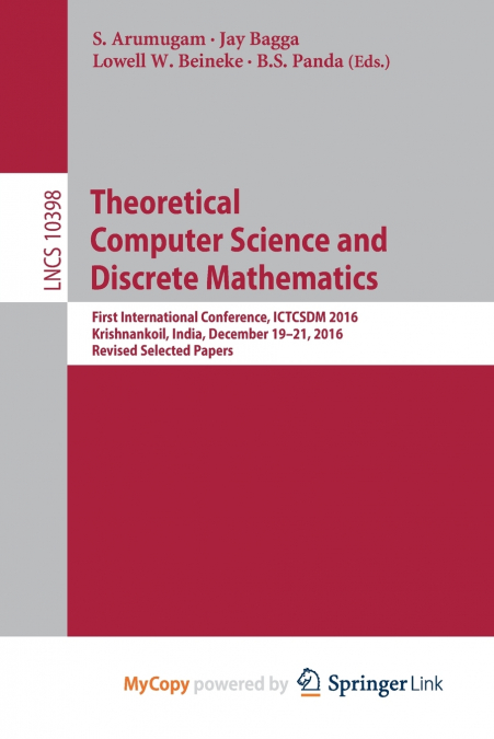 Theoretical Computer Science and Discrete Mathematics