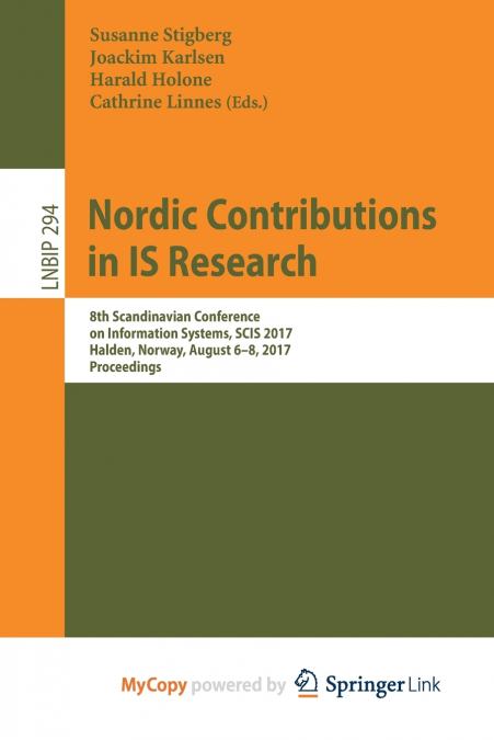 Nordic Contributions in IS Research