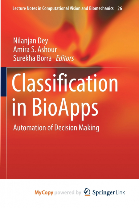 Classification in BioApps