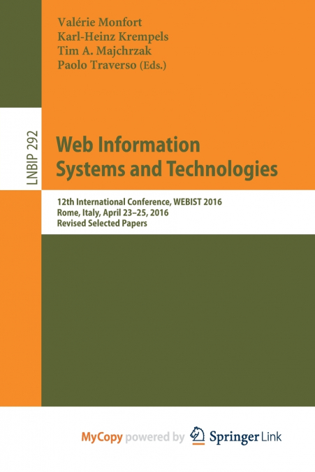 Web Information Systems and Technologies