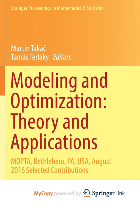 Modeling and Optimization