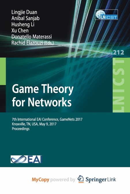 Game Theory for Networks