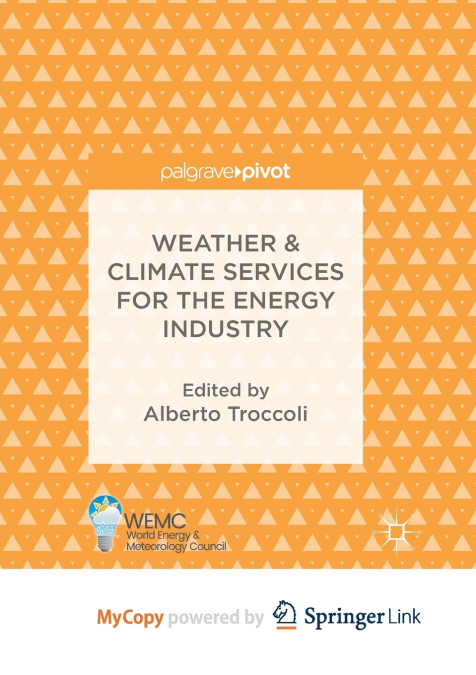 Weather & Climate Services for the Energy Industry