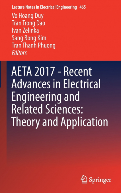 AETA 2017 - Recent Advances in Electrical Engineering and Related Sciences