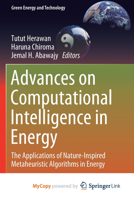 Advances on Computational Intelligence in Energy