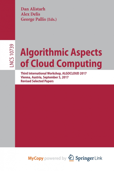 Algorithmic Aspects of Cloud Computing