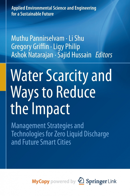 Water Scarcity and Ways to Reduce the Impact