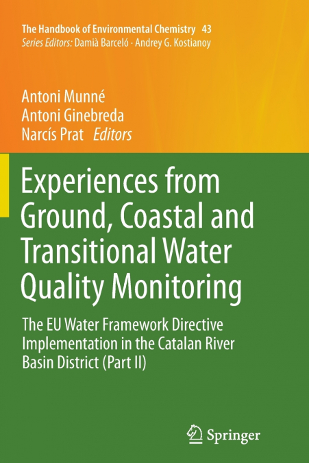 Experiences from Ground, Coastal and Transitional Water Quality Monitoring