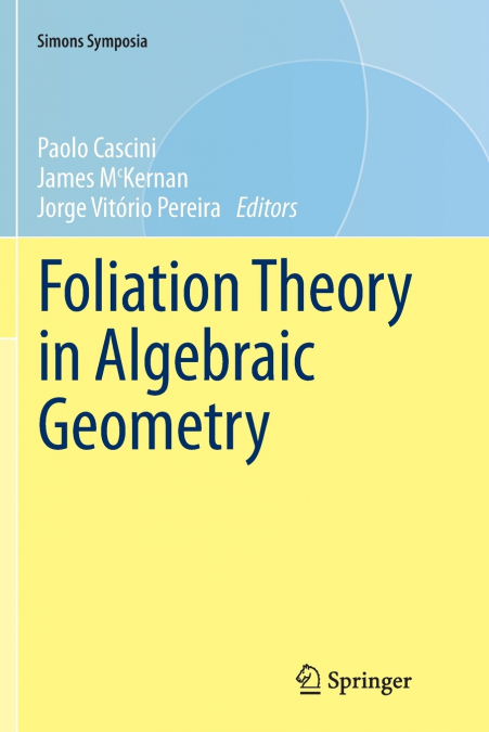 Foliation Theory in Algebraic Geometry