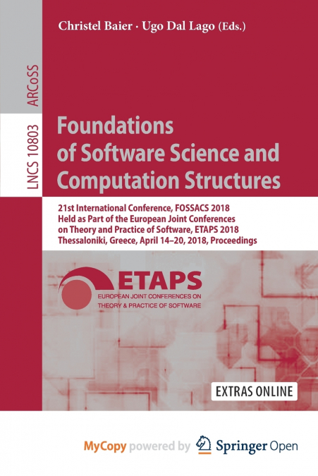 Foundations of Software Science and Computation Structures