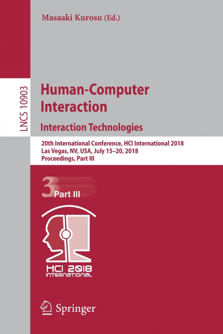 Human-Computer Interaction. Interaction Technologies