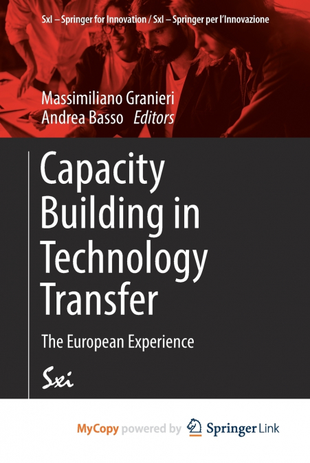 Capacity Building in Technology Transfer