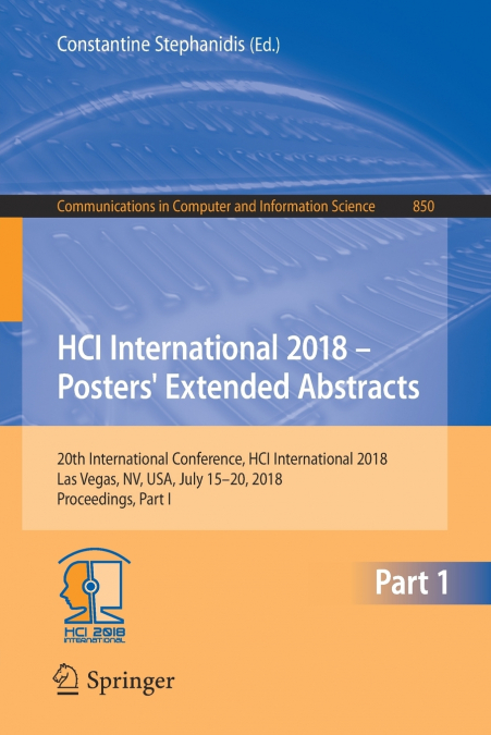 HCI International 2018 - Posters’ Extended Abstracts
