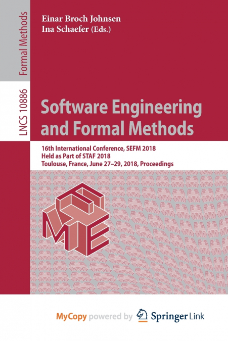 Software Engineering and Formal Methods