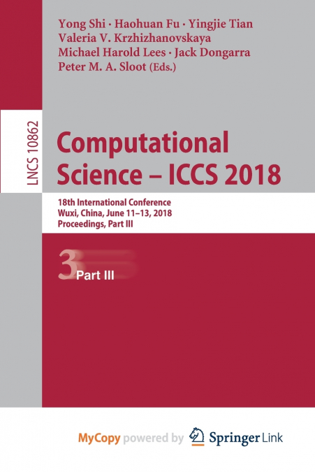 Computational Science - ICCS 2018