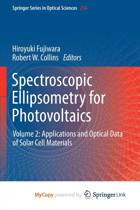 Spectroscopic Ellipsometry for Photovoltaics