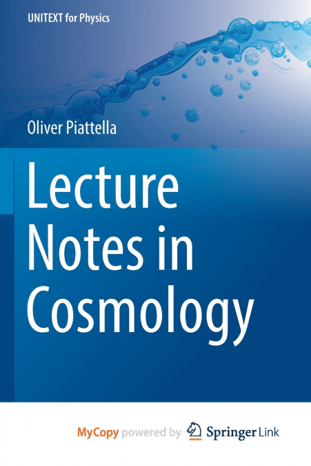 Lecture Notes in Cosmology