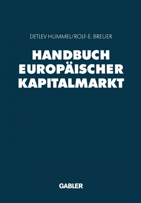 Handbuch Europäischer Kapitalmarkt