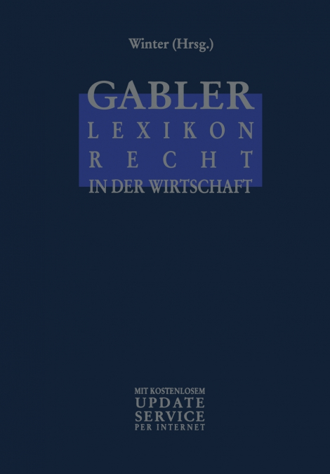 Gabler Lexikon Recht in der Wirtschaft