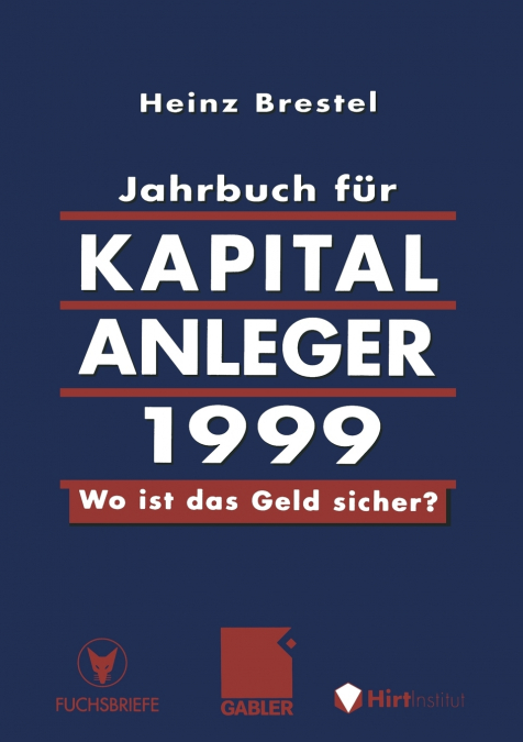 Jahrbuch Fur Kapitalanleger 1999
