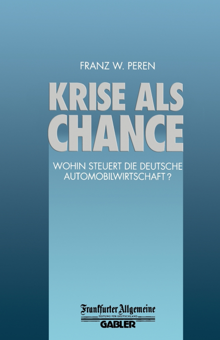 Krise als Chance