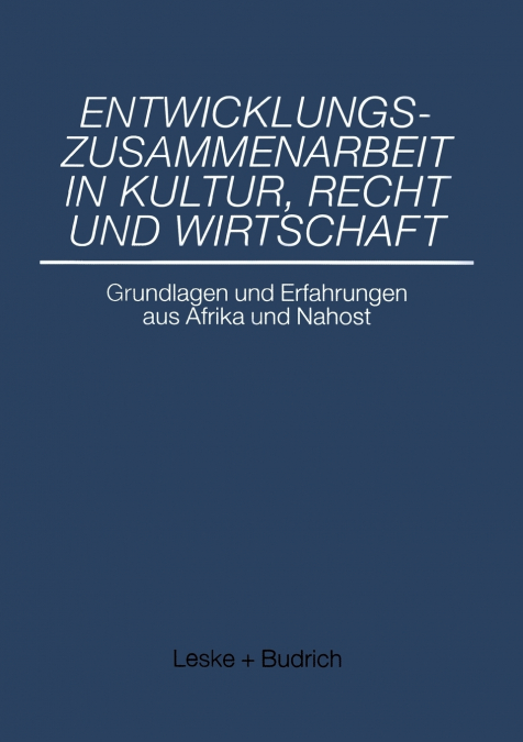 Entwicklungszusammenarbeit in Kultur, Recht und Wirtschaft