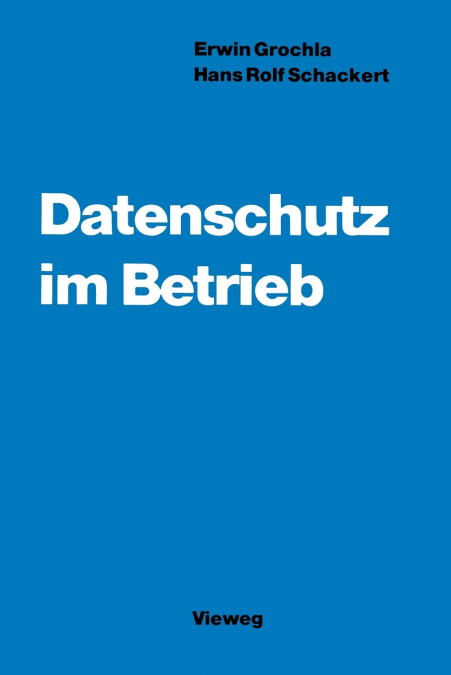 Datenschutz Im Betrieb