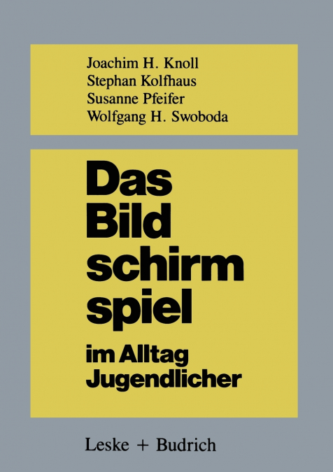 Das Bildschirmspiel im Alltag Jugendlicher