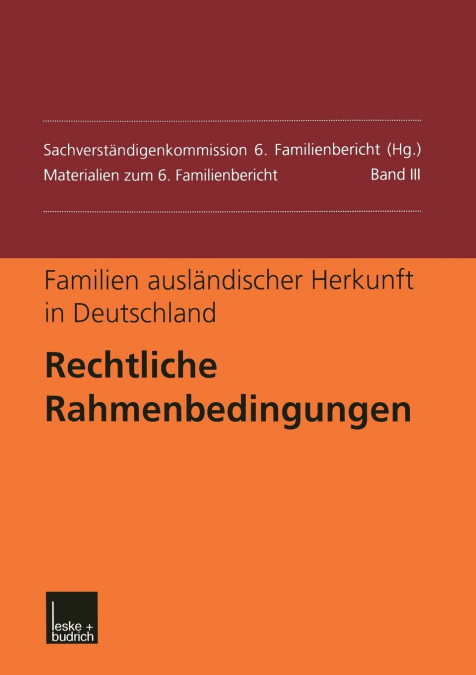 Familien ausländischer Herkunft in Deutschland
