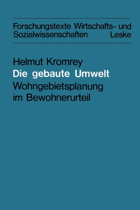 Die Gebaute Umwelt