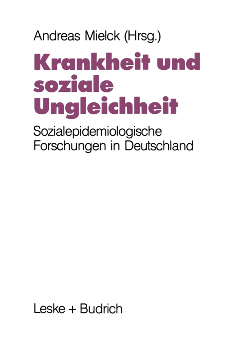 Krankheit und soziale Ungleichheit
