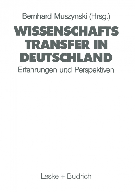 Wissenschaftstransfer in Deutschland