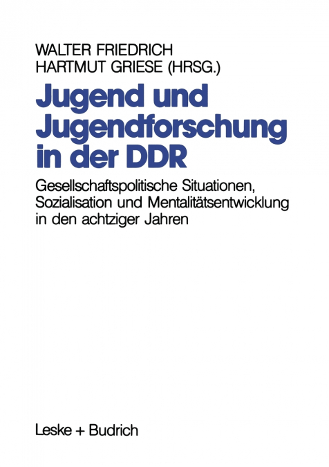 Jugend und Jugendforschung in der DDR