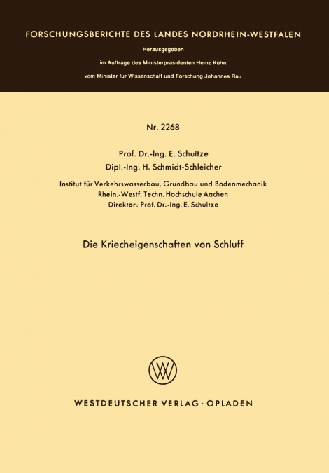 Die Kriecheigenschaften von Schluff