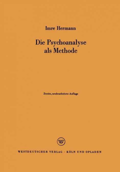 Die Psychoanalyse als Methode