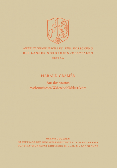 Aus der neueren mathematischen Wahrscheinlichkeitslehre