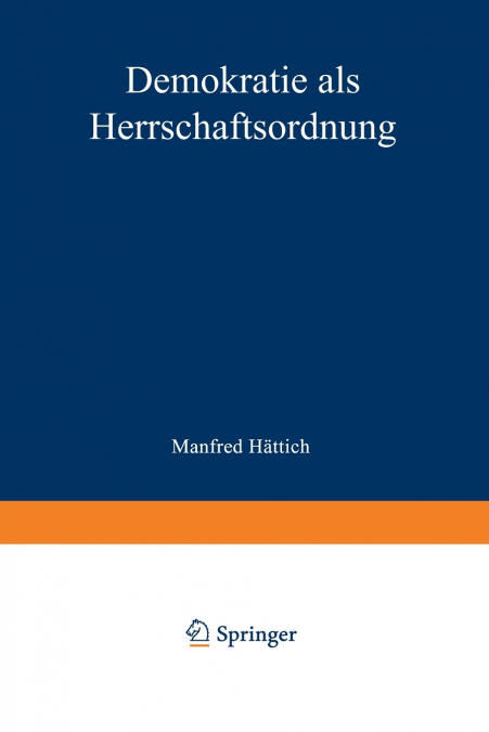 Demokratie als Herrschaftsordnung