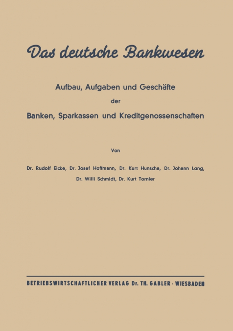 Das deutsche Bankwesen