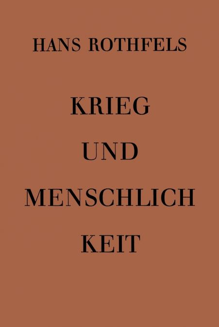 Krieg und Menschlichkeit