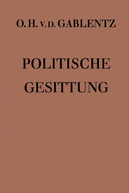 Politische Gesittung