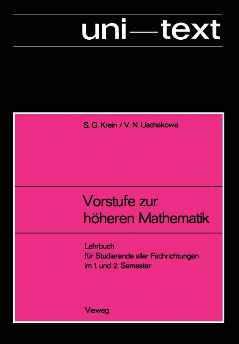 Vorstufe zur höheren Mathematik