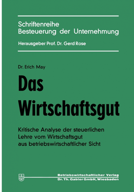 Das Wirtschaftsgut
