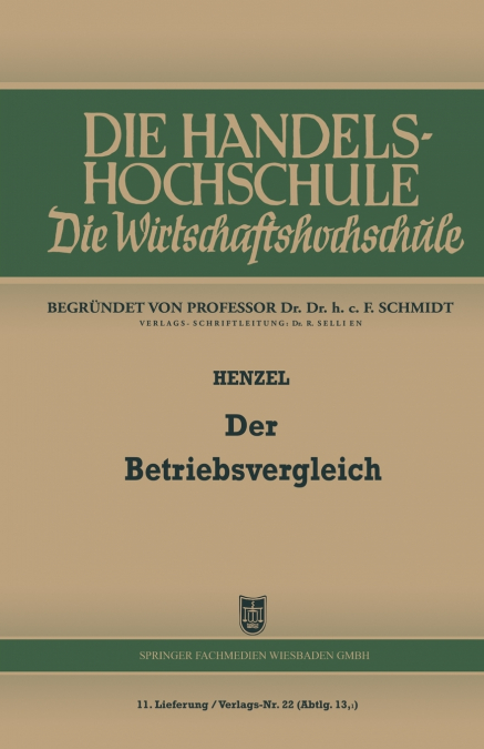 Der Betriebsvergleich