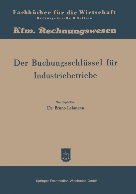 Der Buchungsschlussel Fur Industriebetriebe