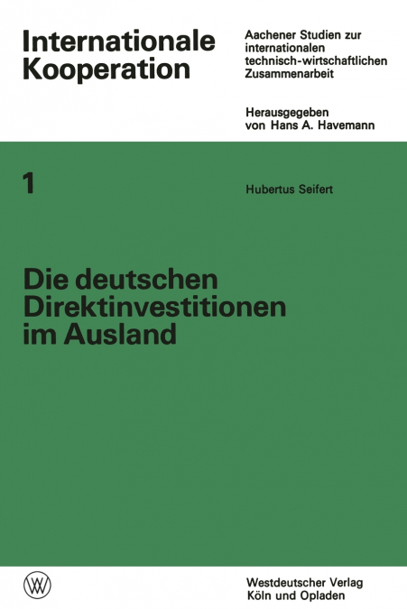 Die deutschen Direktinvestitionen im Ausland