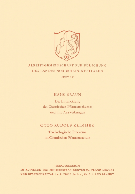 Die Entwicklung des Chemischen Pflanzenschutzes und ihre Auswirkungen / Toxikologische Probleme im Pflanzenschutz