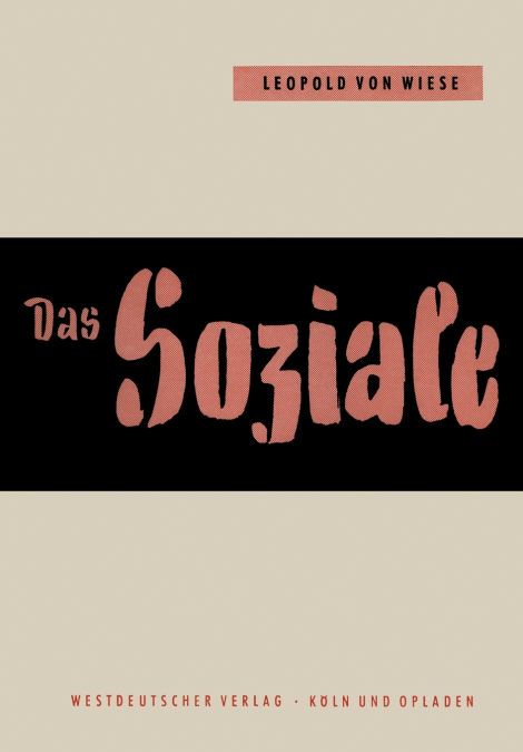 Das Soziale Im Leben Und Im Denken