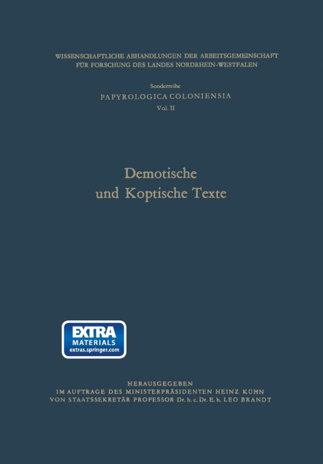 Demotische Und Koptische Texte