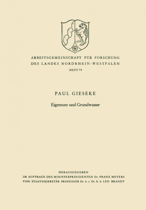 Eigentum und Grundwasser