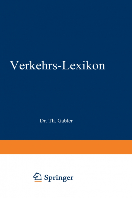Dr. Gablers Verkehrs-Lexikon